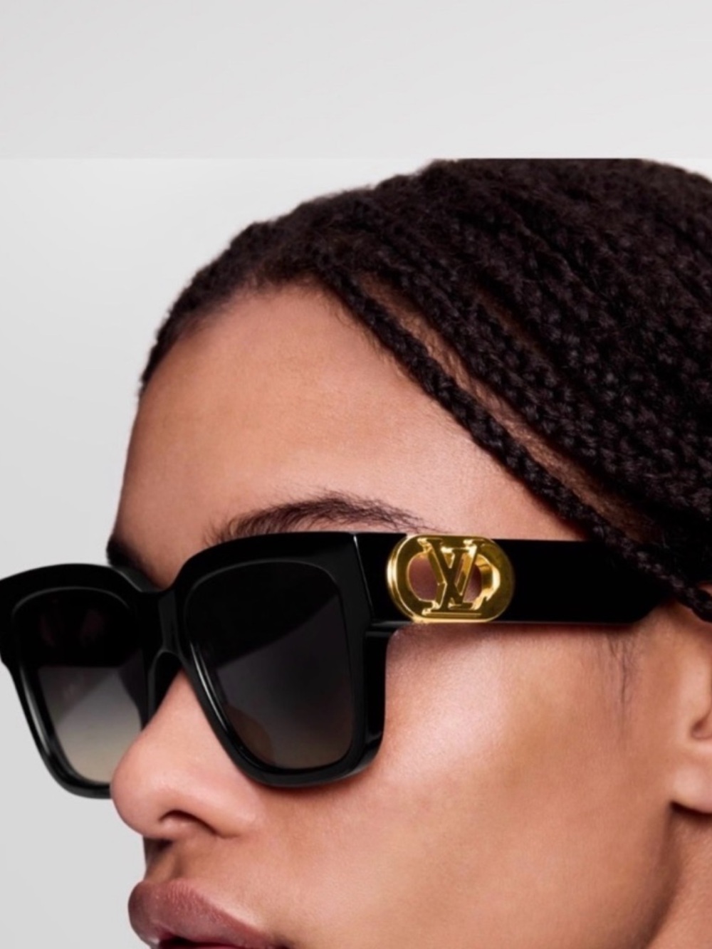 Louis Vuitton Black Sunglasses with Gold LV Medallions - Picture 5 of 9